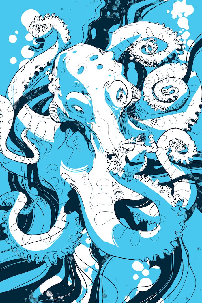 5E Giant Octopus Illustration